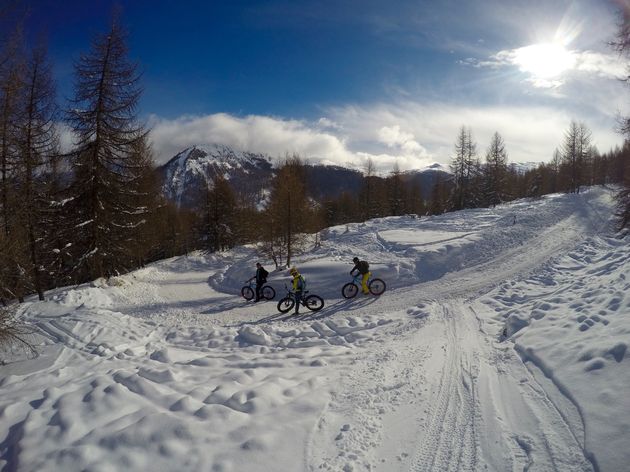 Downhill op dikke banden