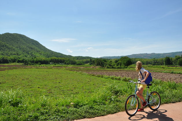 Fietsen door het groene Loei