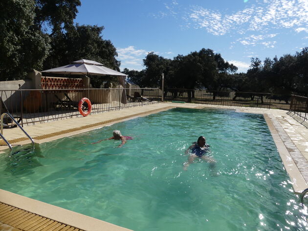 <em>Het zwembad op finca Las Abubillas.<\/em>