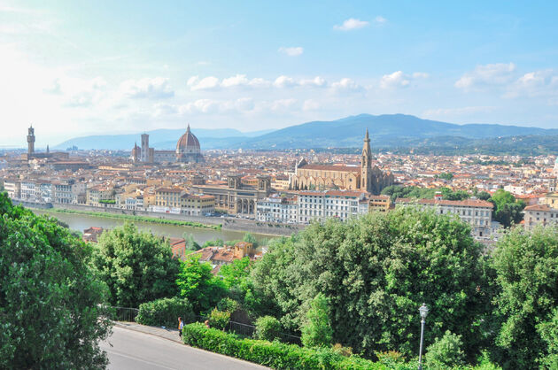 Uitzicht op Florence, een schilderij waar je doorheen kunt wandelen