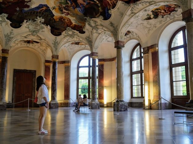 Prachtige en adembenemend, de Fresco`s in de Residentie van Wurzburg
