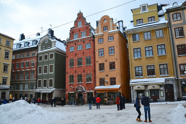 De bekende Stockholmse huizen in de gezelligste buurt van de stad.