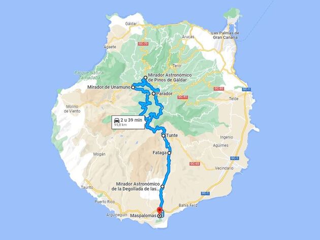 Volg de GC-60 door het hart van Gran Canaria: een roadtrip door het werelderfgoed van het eiland