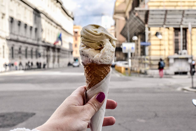 Gelateria La Romana kreeg ik als tip van mijn moeder en dat was een hele goede tip!