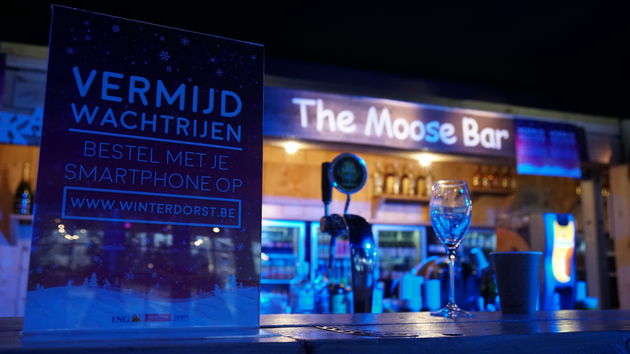 De Moose bar, op deze zaterdag alleen nog geen wachtrijen