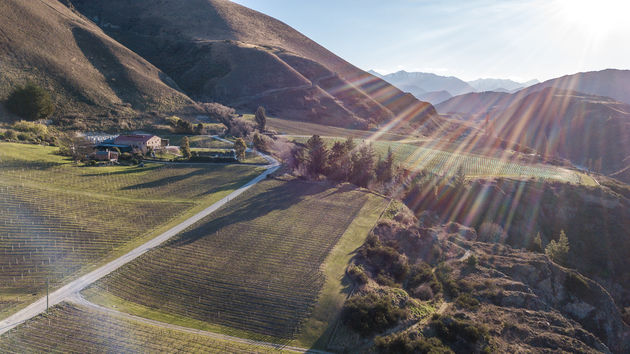 Gibbston Valley Winery ligt net buiten Arrowtown