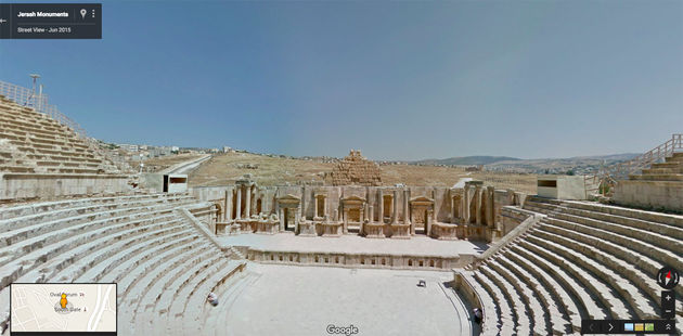 Het zuidelijk Romeins theater in Jerash