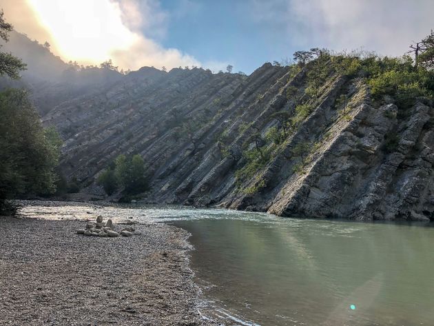 En er zijn genoeg plekken waar je de rivier voor jezelf hebt