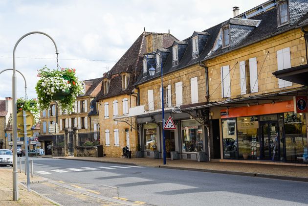 Gourdon ligt op de grens van de Dordogne en de Lot