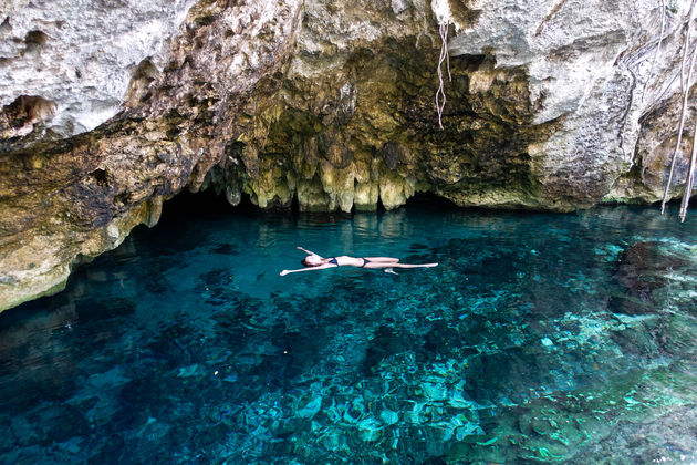 Zwemmen in Grand Cenote