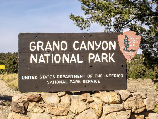 De ingang van Grand Canyon national park