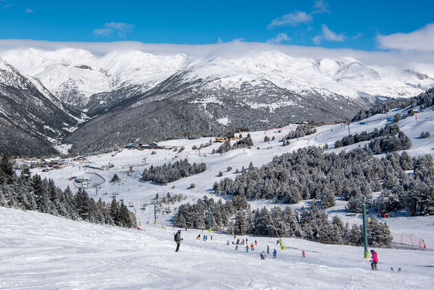 Grandvalira is het grootste skigebied van Andorra