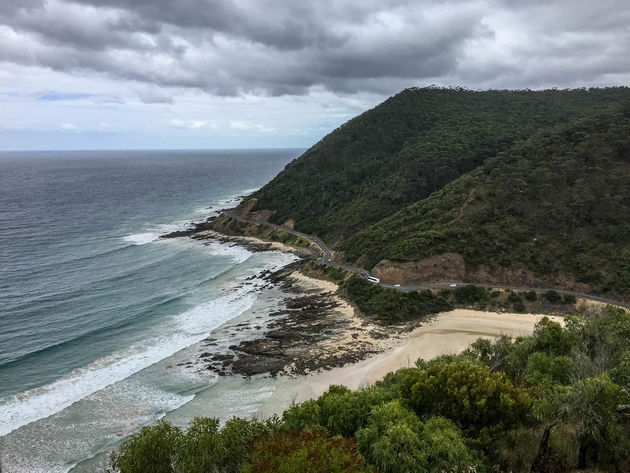 Uitzicht over de Great Ocean Road