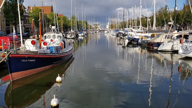 De binnenhaven van Harlingen