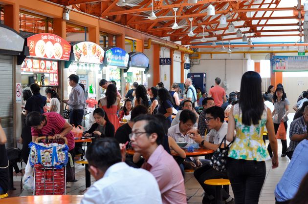 Lunchen doe je in een Hawker Centre