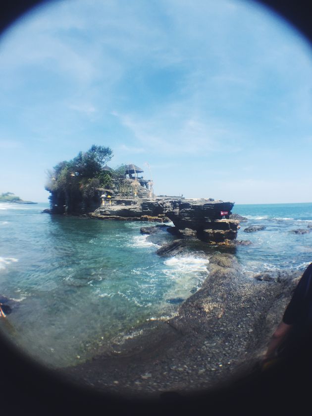 Een kiekje met de fish eye lens op Bali