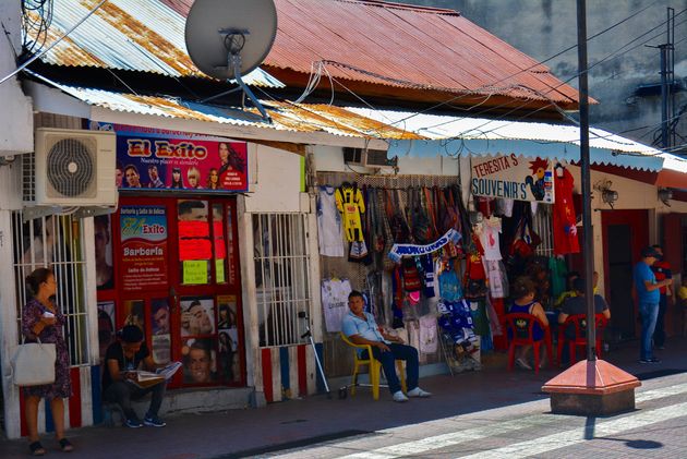 De sfeer in San Pedro Sula is anders dan wat ik tot nu toe gezien heb...