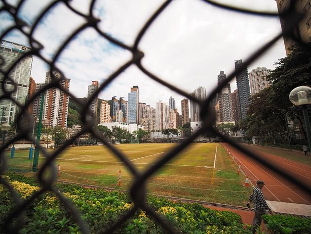 Voel je klein tussen de monster buildings in Hongkong