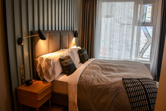 We slapen in hotel Canopy in Reykjavik