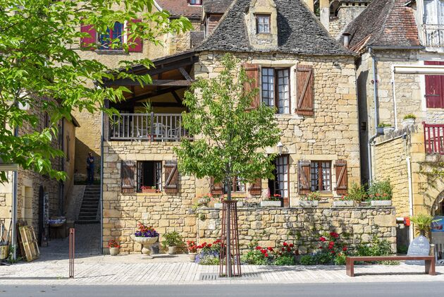 De typische bouwstijl in de Dordogne