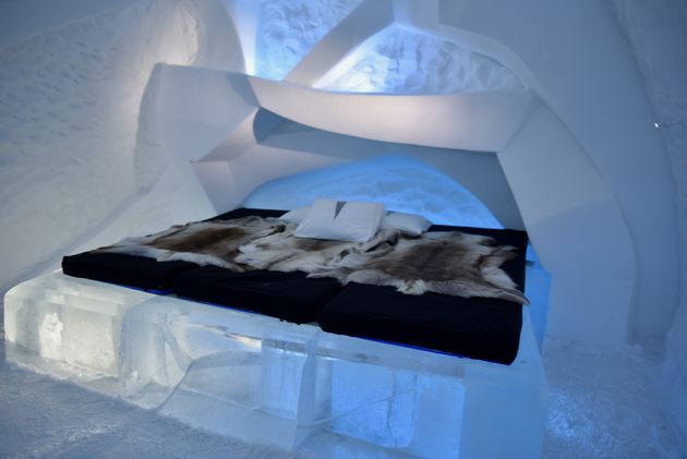 Iedere kamer in het Icehotel 365 is door een andere kunstenaar ontworpen
