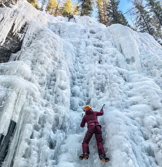 Ga ijsklimmen in Jasper