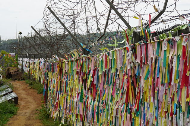 Herinneringen aan Koreaanse families die hier uit elkaar zijn gerukt.