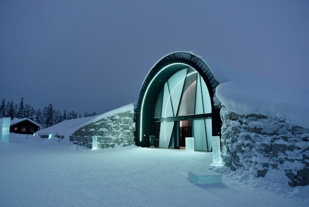 Het Icehotel 365 by night. Hoe magisch is dit?