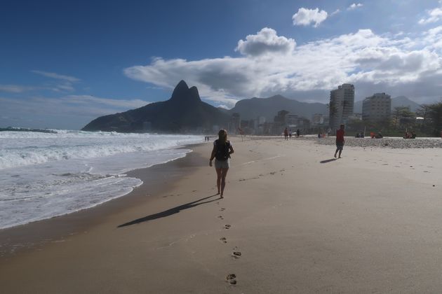 Een strandwandeling over Ipanema in Rio de Janeiro