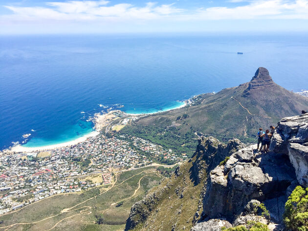 De beste plek om aan de Tuinroute te beginnen: uitkijken over Kaapstad vanaf de Tafelberg
