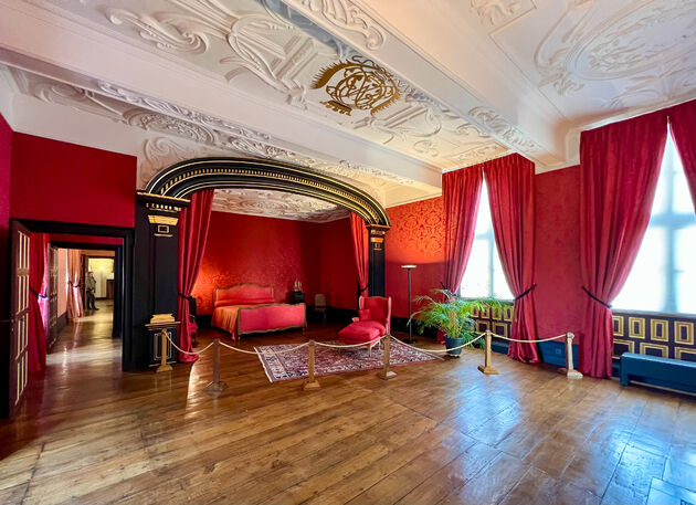 De master bedroom, kasteelwaardig!
