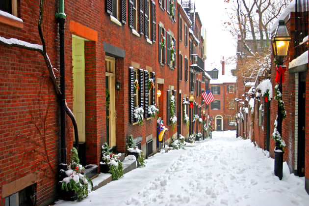 Kerst in de straten van Boston\u00a9 Chee-Onn Leong