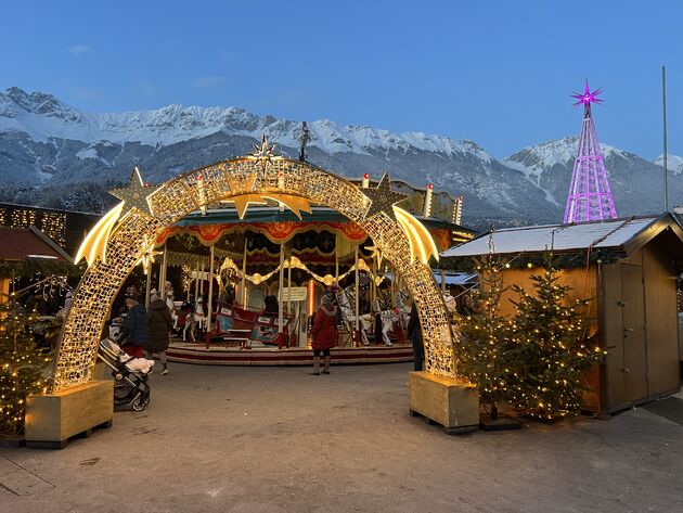 De magische kerstmarkt in Innsbruck, Oostenrijk