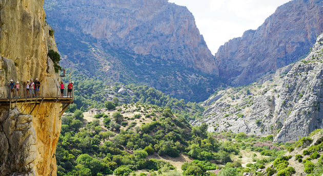 Landschap van Caminito del Rey