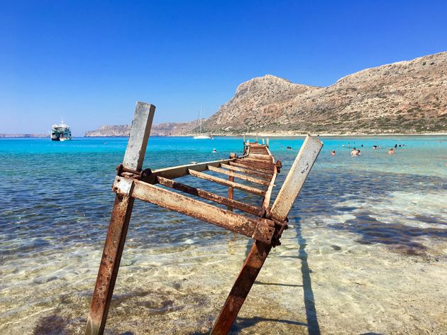 Balos Beach op het schiereiland Gramv\u00f3usa