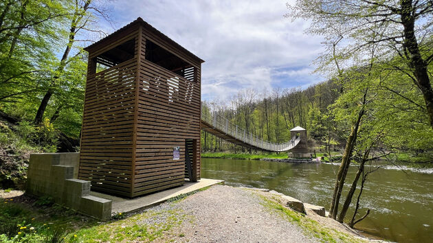 La passerelle du Moulin de l`\u00c9pine is nog vrij nieuw: geopend in 2020