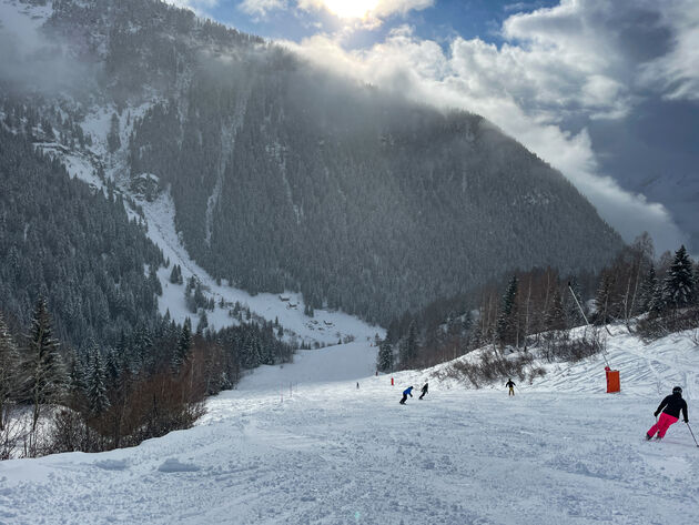 <i>Aan de Franse kant zijn vooral hele fijne, blauwe pistes te vinden</i>