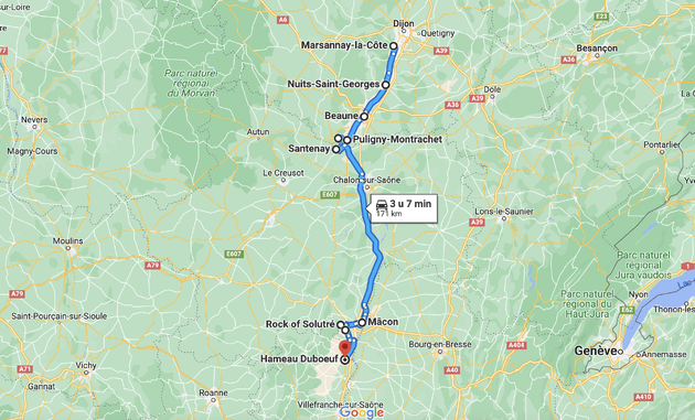 170 kilometer genieten van de mooiste wijnroute van Frankrijk, of van heel Europa?