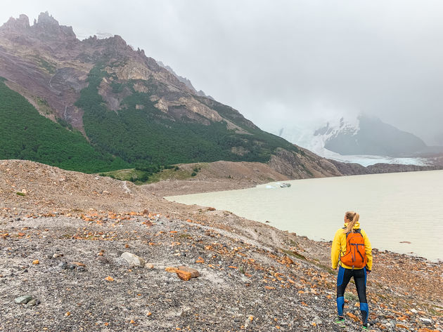 Helaas is het weer niet zo best wanneer wij Laguna Torre bereiken