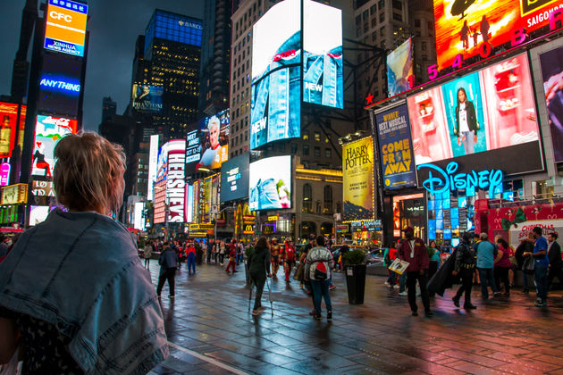 Je weet niet waar je moet kijken op Times Square