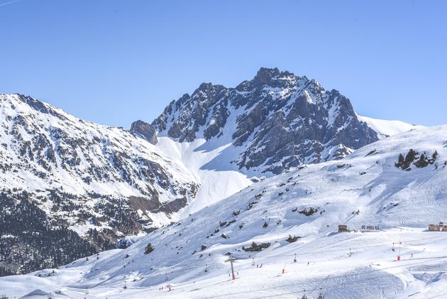 E\u00e9n van mijn favoriete afdalingen trakteert ons op dit uitzicht tijdens het ski\u00ebn