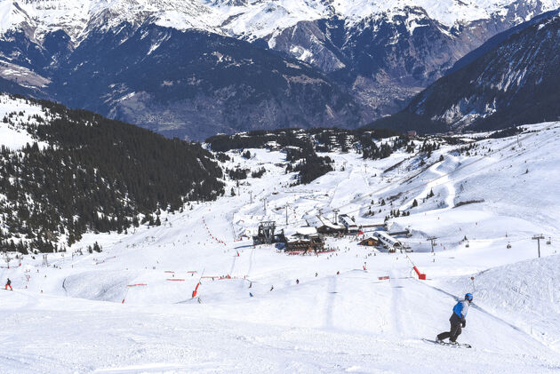 Afdalen naar Courchevel