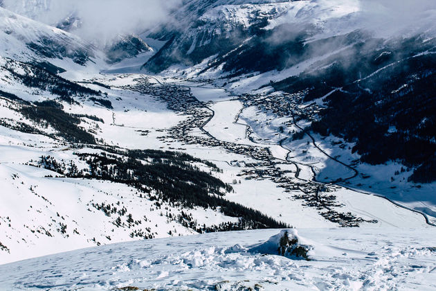 Ook Livigno was prachtig zichtbaar vanaf de Monte delle Rezze