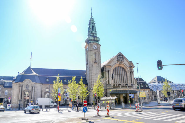 Het treinstation van Luxemburg waar ons bezoek aan de stad begon