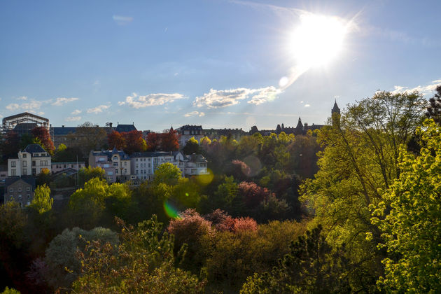 Tijd om afscheid te nemen van Luxemburg, maar dan wel met een mooie zonsondergang!