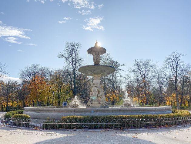 Fontein in het Parque del Buen Retiro