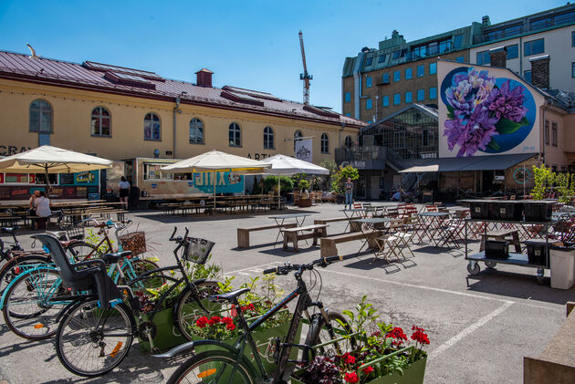Het leukste pleintje van de stad aan Magasinsgatan