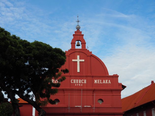 In Malakka vind je nog diverse Nederlandse invloeden, waaronder deze kerk