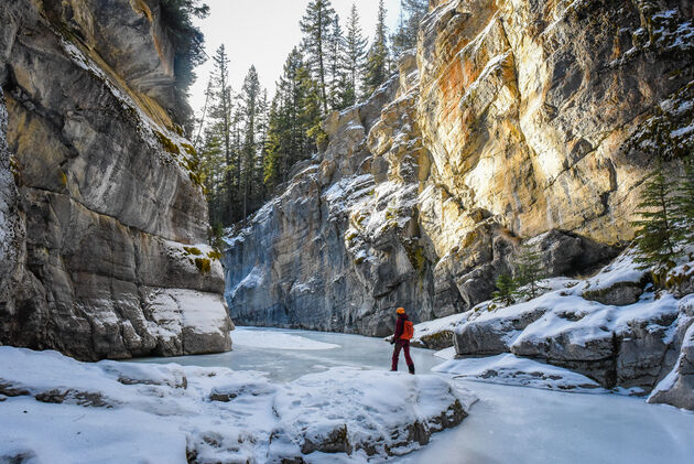 Maligne Canyon is een van de mooiste plekken in Jasper National Park