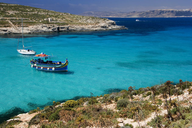 Op Malta vind je het blauwste water dat je ooit hebt gezien! Foto: Fotolia.com.